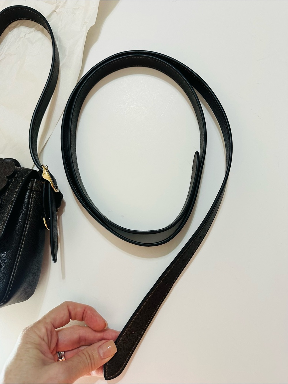 Coach Etta Small Flap Floral Appliqué Convertible Leather Shoulder Crossbody Bag - Picture 12 of 15